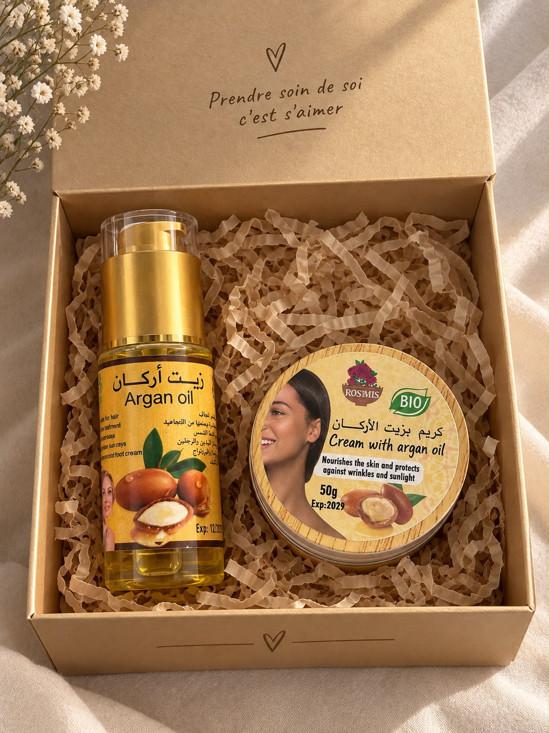 ✨ Coffret Beauté à l’Huile d’Argan – Le secret d’une peau douce et nourrie