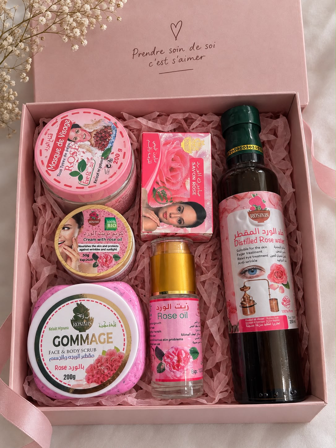 🌹 Coffret Beauté à la Rose – Un rituel de douceur et d'élégance